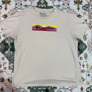 Columbia Graphic Logo T Shirt Mens‎ Short Sleeve Crew Neck Casual Top